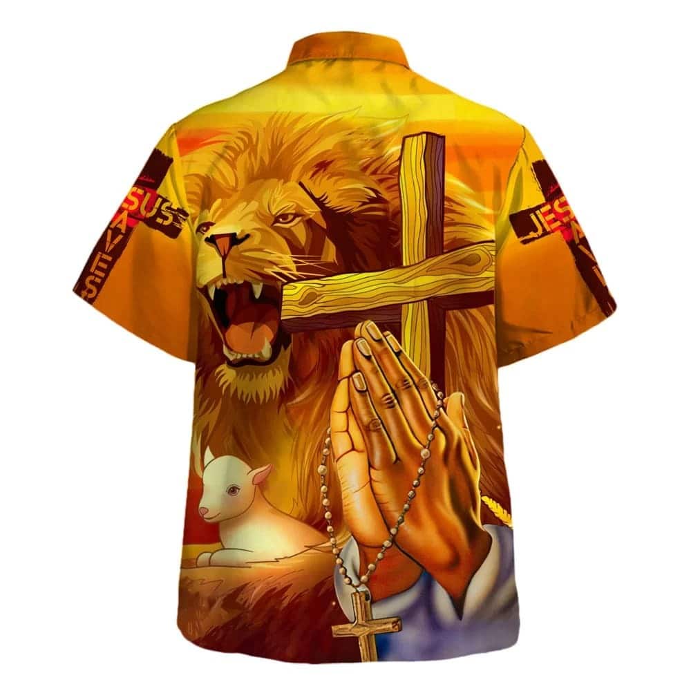 Jesus Lion Jesus Save Christian Religious Hawaiian Shirt For Friend