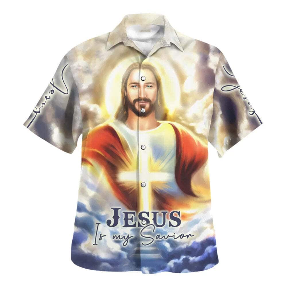 Jesus Is My Savior Christian Religious Hawaiian Shirt Jesus Is My Savior Christian Religious Hawaiian Shirt
