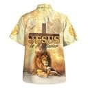 Lion Jesus Is My Savior Cross Christian Religious Hawaiian Shirt