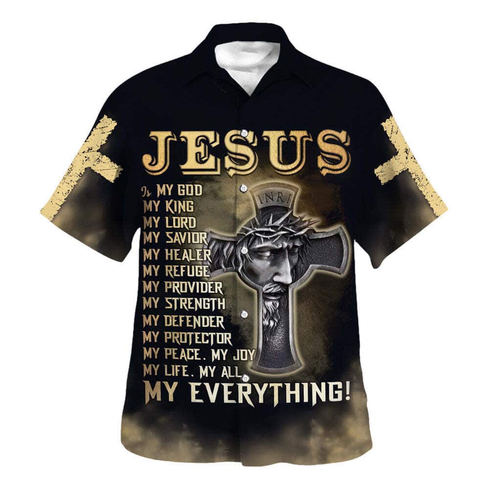 Jesus Is My God My King My Lord My Savior Christian Religious Hawaiian Shirt Jesus Is My God My King My Lord My Savior Christian Religious Hawaiian Shirt
