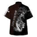 Jesus And Lion Bible Verse Faith Over Fear Christian Religious Hawaiian Shirt Jesus And Lion Bible Verse Faith Over Fear Christian Religious Hawaiian Shirt
