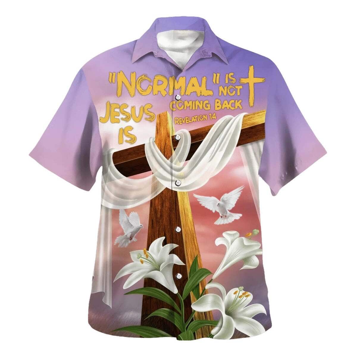 Jesus Cross Easter Day Gift Lilies Flowers Christian Religious Hawaiian Shirt Jesus Cross Easter Day Gift Lilies Flowers Christian Religious Hawaiian Shirt