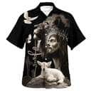 Jesus And Lion And Sheep Christian Religious Hawaiian Shirt Jesus And Lion And Sheep Christian Religious Hawaiian Shirt