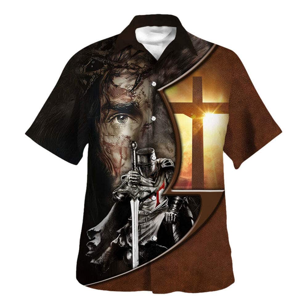 Knight Template Jesus A Child Of God A Man Of Faith A Warrior Of Christ Christian Religious Hawaiian Shirt Knight Template Jesus A Child Of God A Man Of Faith A Warrior Of Christ Christian Religious Hawaiian Shirt