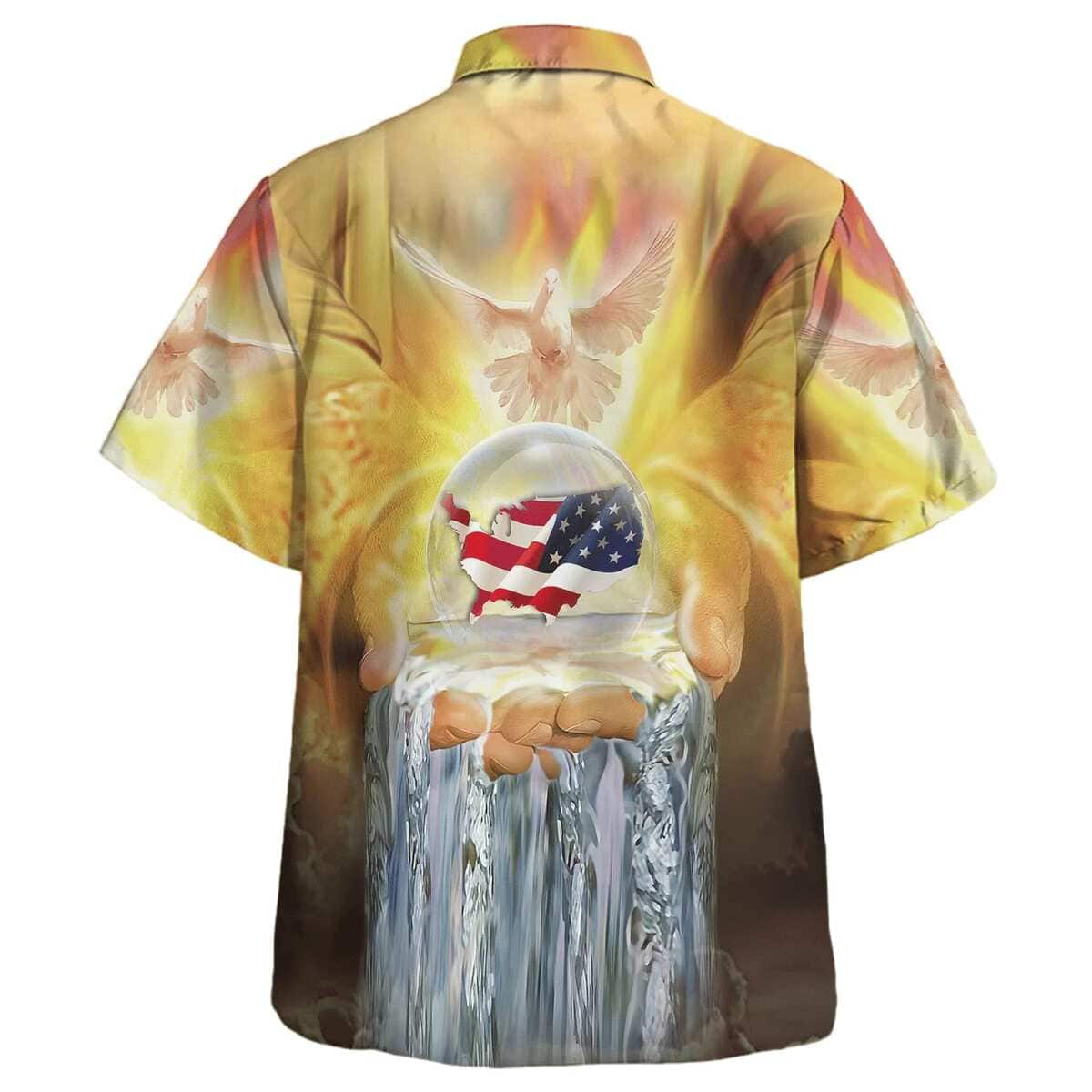 Jesus America 4th Of July One Nation Under God Christian Religious Hawaiian Shirt