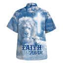 Faith Over Fear Bible Verse Jesus Lion Lamb Christian Religious Hawaiian Shirt Faith Over Fear Bible Verse Jesus Lion Lamb Christian Religious Hawaiian Shirt