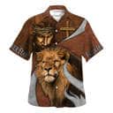 Faith Over Fear Bible Verse Jesus Lion Christian Religious Hawaiian Shirt Faith Over Fear Bible Verse Jesus Lion Christian Religious Hawaiian Shirt