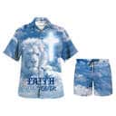 Faith Over Fear Bible Verse Jesus Lion Lamb Christian Religious Hawaiian Shirt Faith Over Fear Bible Verse Jesus Lion Lamb Christian Religious Hawaiian Shirt