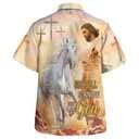 Be Still And Know That I Am God Jesus And Horse Christian Religious Hawaiian Shirt
