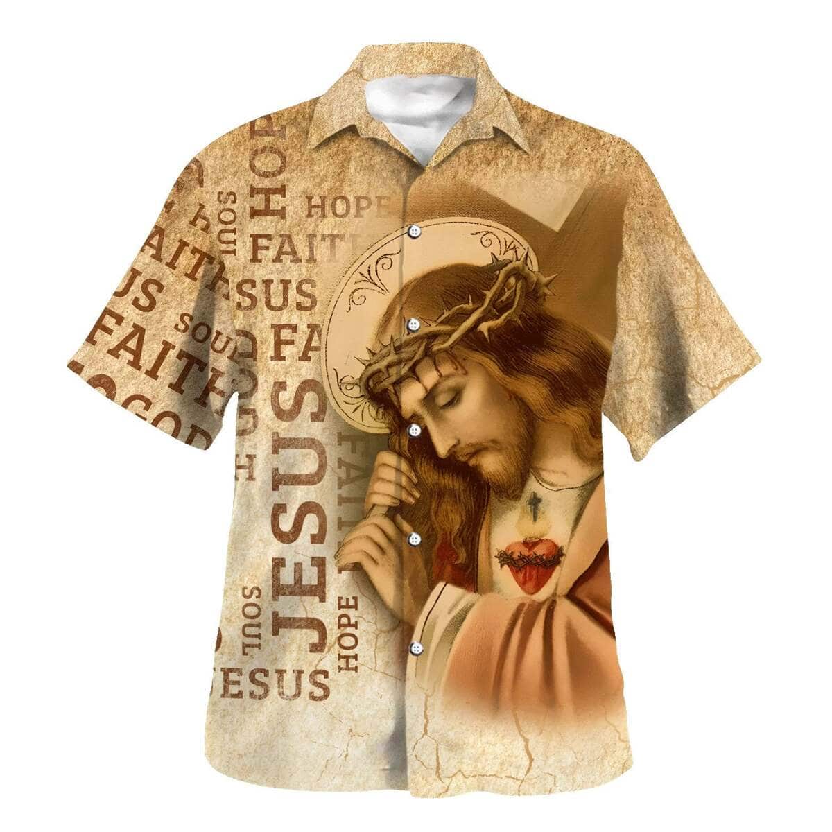 The Sacred Heart Of Jesus Christian Summer Hawaiian Shirt The Sacred Heart Of Jesus Christian Summer Hawaiian Shirt