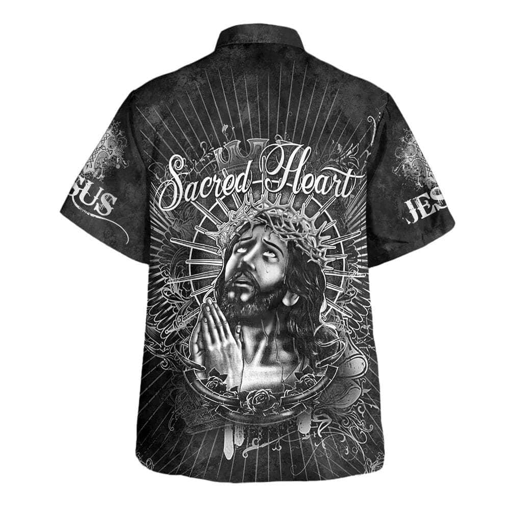 Sacred Heart Jesus Christ Pray Christian Summer Hawaiian Shirt Sacred Heart Jesus Christ Pray Christian Summer Hawaiian Shirt