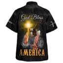 Praying Hands God Bless America 4th Of July Christian Summer Hawaiian Shirt