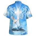 Pigeon Cross And Bible Christian Summer Hawaiian Shirt Pigeon Cross And Bible Christian Summer Hawaiian Shirt