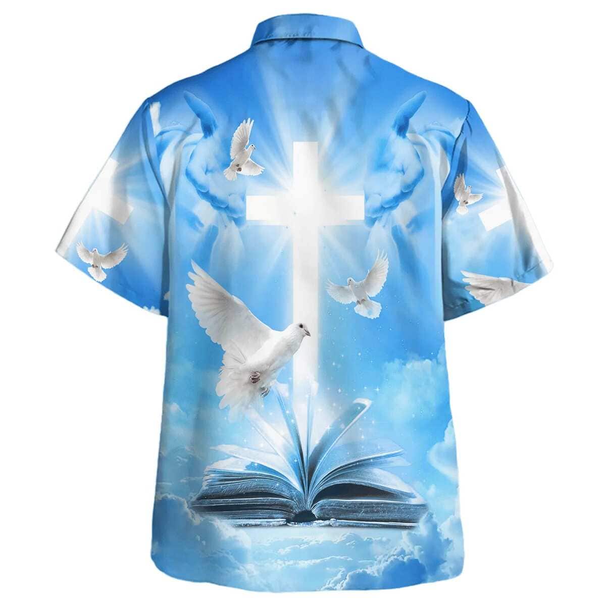 Pigeon Cross And Bible Christian Summer Hawaiian Shirt Pigeon Cross And Bible Christian Summer Hawaiian Shirt