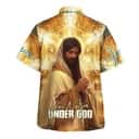 One Nation Under God Jesus Pray Christian Summer Hawaiian Shirt