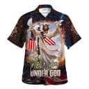 Jesus With His Arms Open Dove 4th Of July One Nation Under God Christian Hawaiian Shirt Jesus With His Arms Open Dove 4th Of July One Nation Under God Christian Hawaiian Shirt