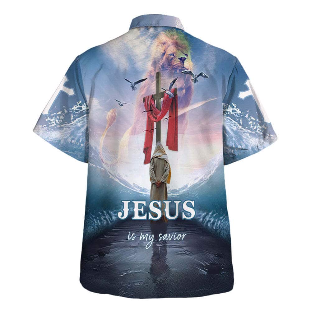 Jesus Walking On The Water Jesus Is My Savior Christian Summer Hawaiian Shirt