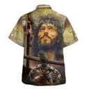 Jesus Portrait Crucifixion Of Jesus Christian Summer Hawaiian Shirt