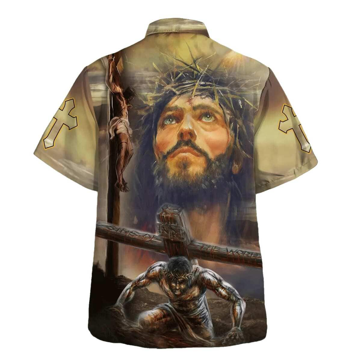 Jesus Portrait Crucifixion Of Jesus Christian Summer Hawaiian Shirt