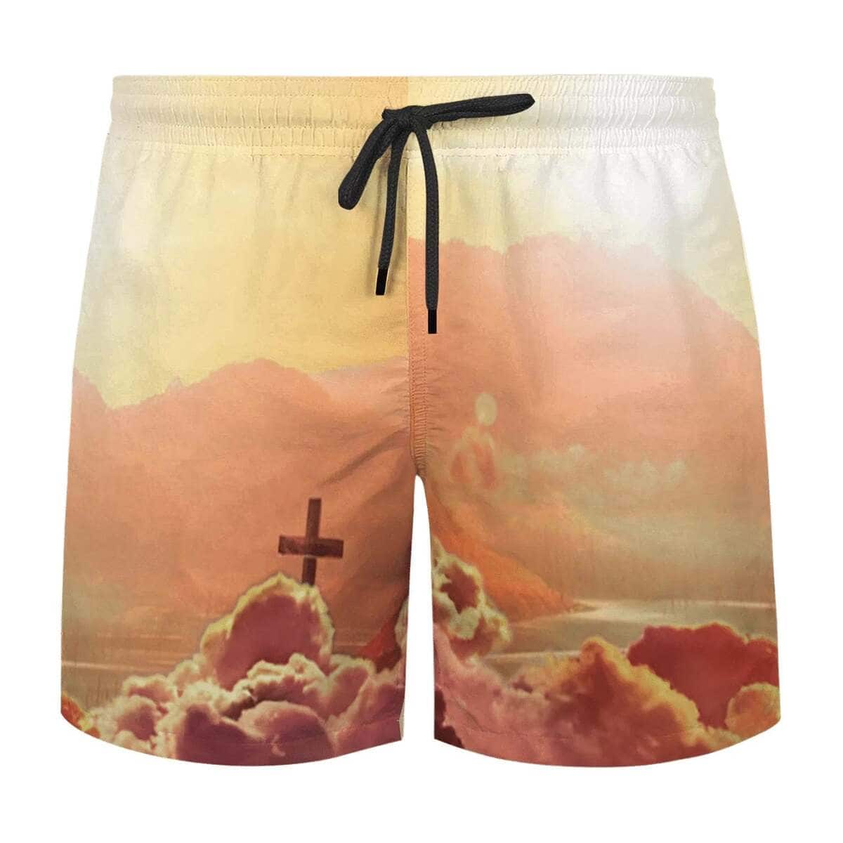 American Flag 4th Of July Jesus Open Arms One Nation Under God Christian Summer Hawaiian Shirt