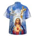 Jesus Christ Sacred Heart Pigeon Christian Summer Hawaiian Shirt Jesus Christ Sacred Heart Pigeon Christian Summer Hawaiian Shirt