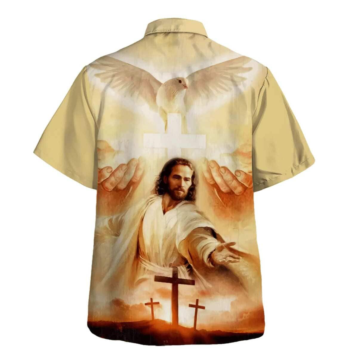 Jesus Christ Reaching Out Hand Christian Summer Hawaiian Shirt Jesus Christ Reaching Out Hand Christian Summer Hawaiian Shirt