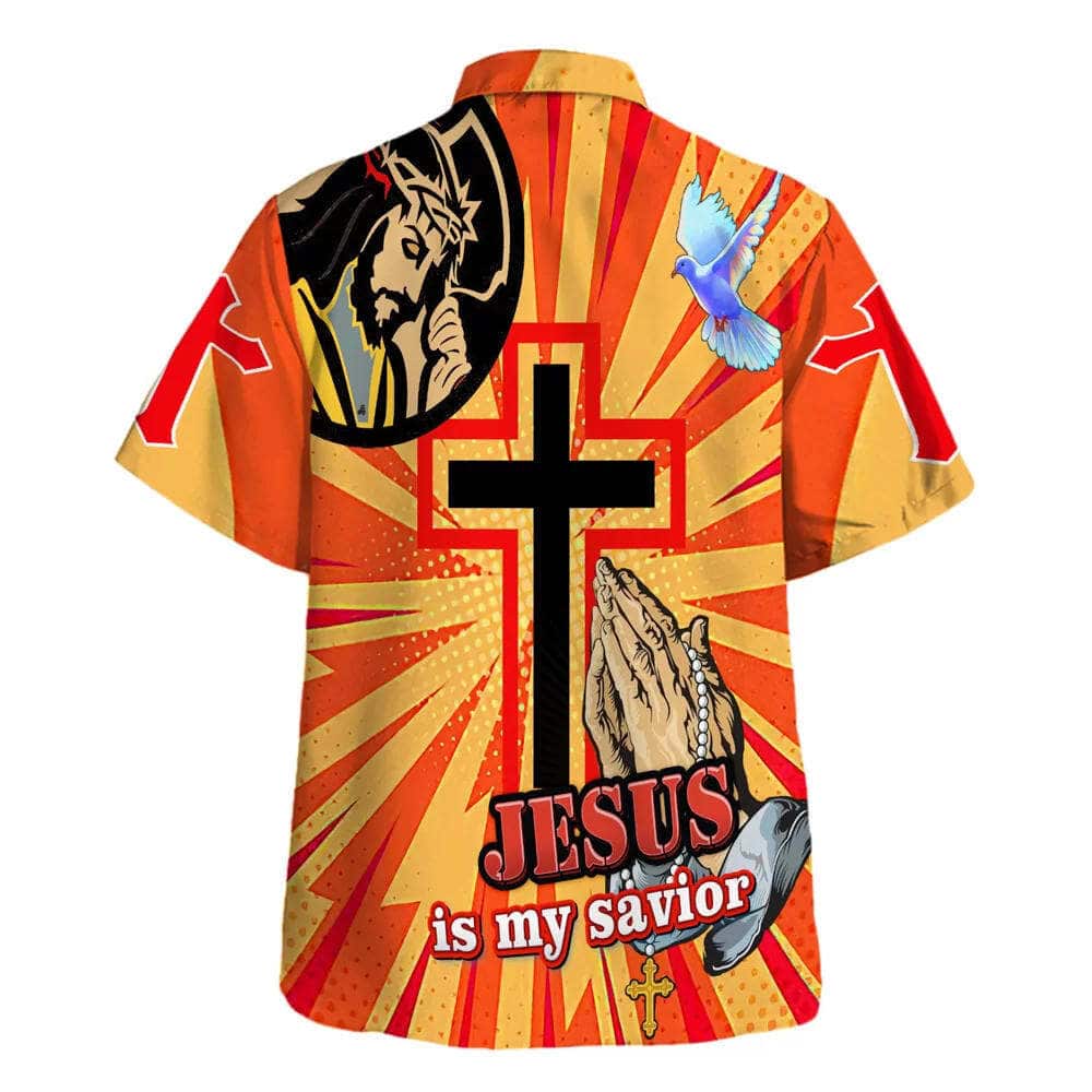 Jesus Is My Savior Jesus Pray Cross Christian Summer Hawaiian Shirt
