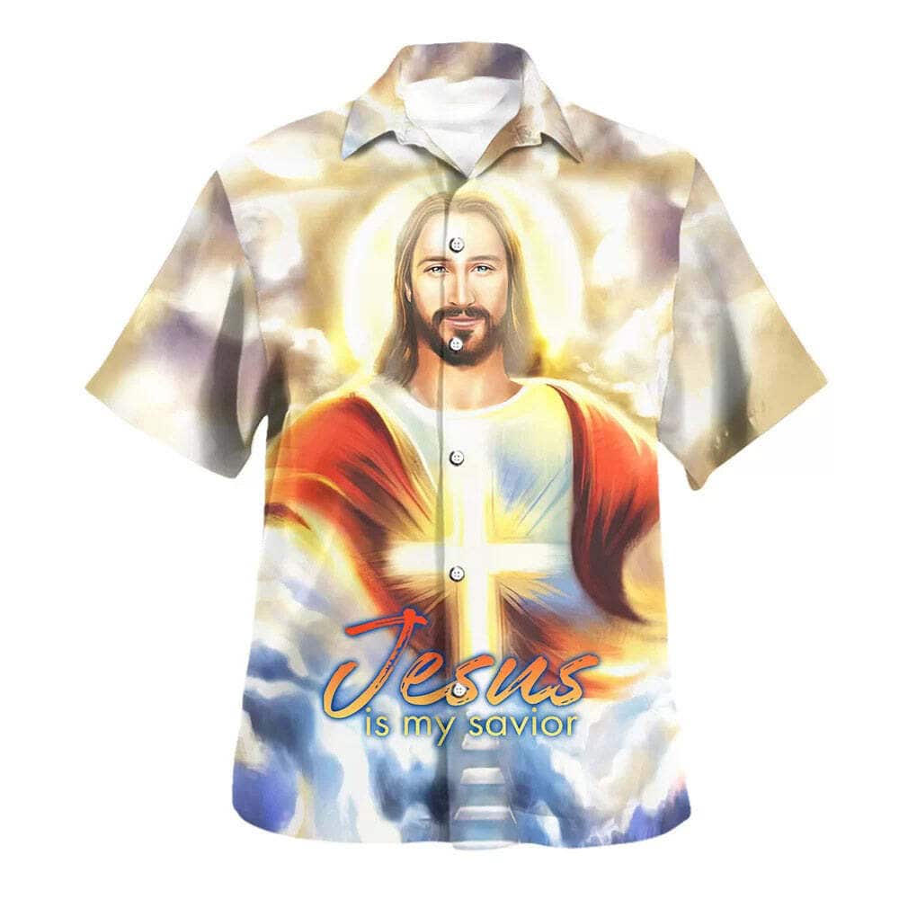 Jesus Is My Savior Jesus Smile Christian Summer Hawaiian Shirt Jesus Is My Savior Jesus Smile Christian Summer Hawaiian Shirt
