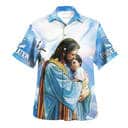 Jesus Hugging Child One Nation Under God Christian Summer Hawaiian Shirt Jesus Hugging Child One Nation Under God Christian Summer Hawaiian Shirt