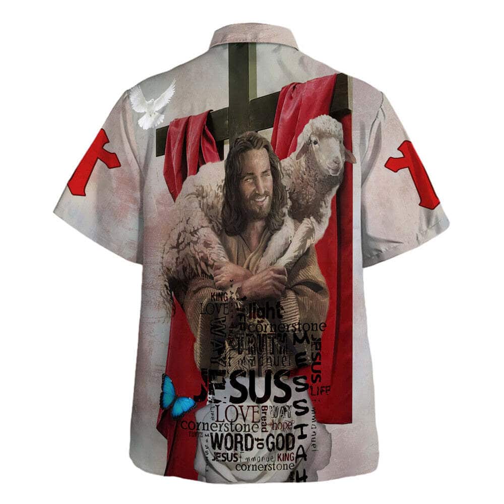 Jesus Holding Lamb Bible Verse Christian Summer Hawaiian Shirt Jesus Holding Lamb Bible Verse Christian Summer Hawaiian Shirt