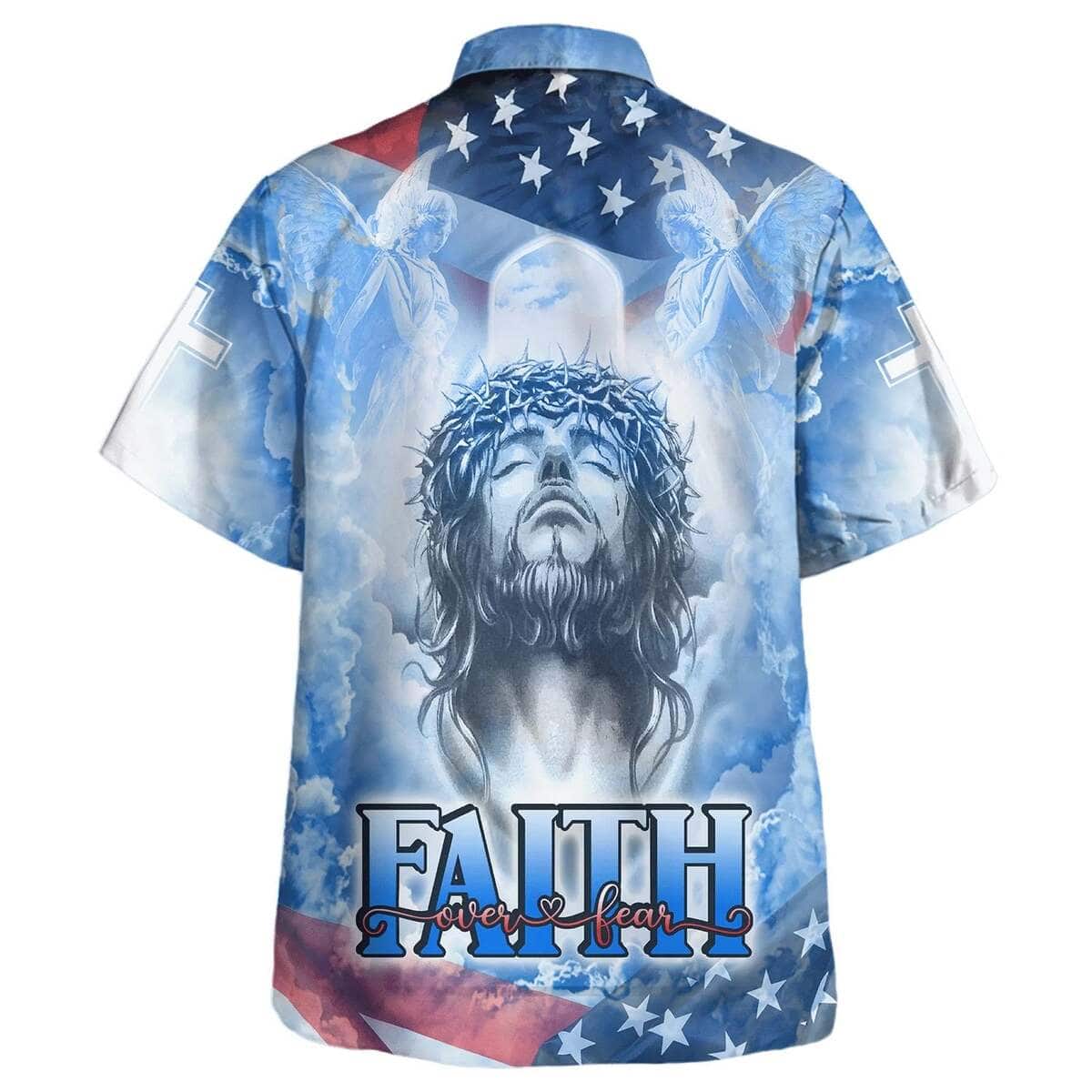 Jesus Bible Verse Faith Over Fear Christian Summer Hawaiian Shirt Jesus Bible Verse Faith Over Fear Christian Summer Hawaiian Shirt