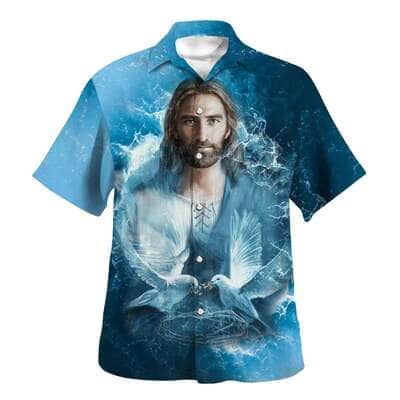 Jesus And Dove Christian Summer Hawaiian Shirt
