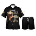I Just Tested Positive For Faith In Jesus Horse Christian Cross Christian Summer Hawaiian Shirt