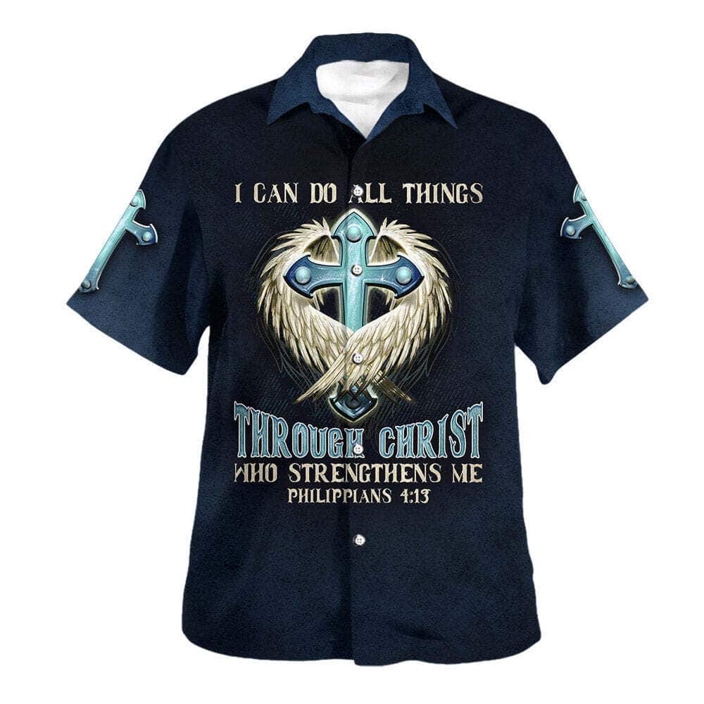 Bible Verse I Can Do All Things Through Christ Who Strengthens Me Christian Summer Hawaiian Shirt Bible Verse I Can Do All Things Through Christ Who Strengthens Me Christian Summer Hawaiian Shirt