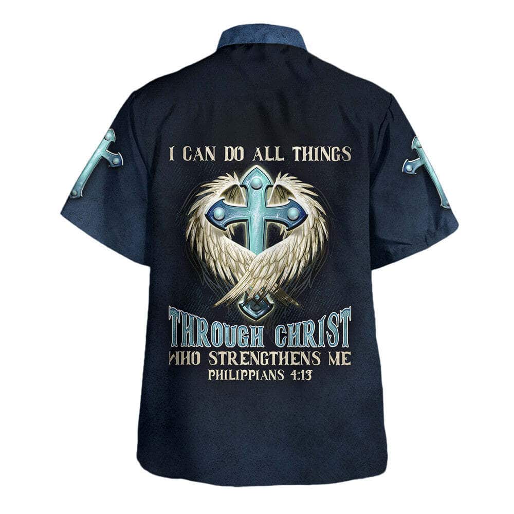 Bible Verse I Can Do All Things Through Christ Who Strengthens Me Christian Summer Hawaiian Shirt