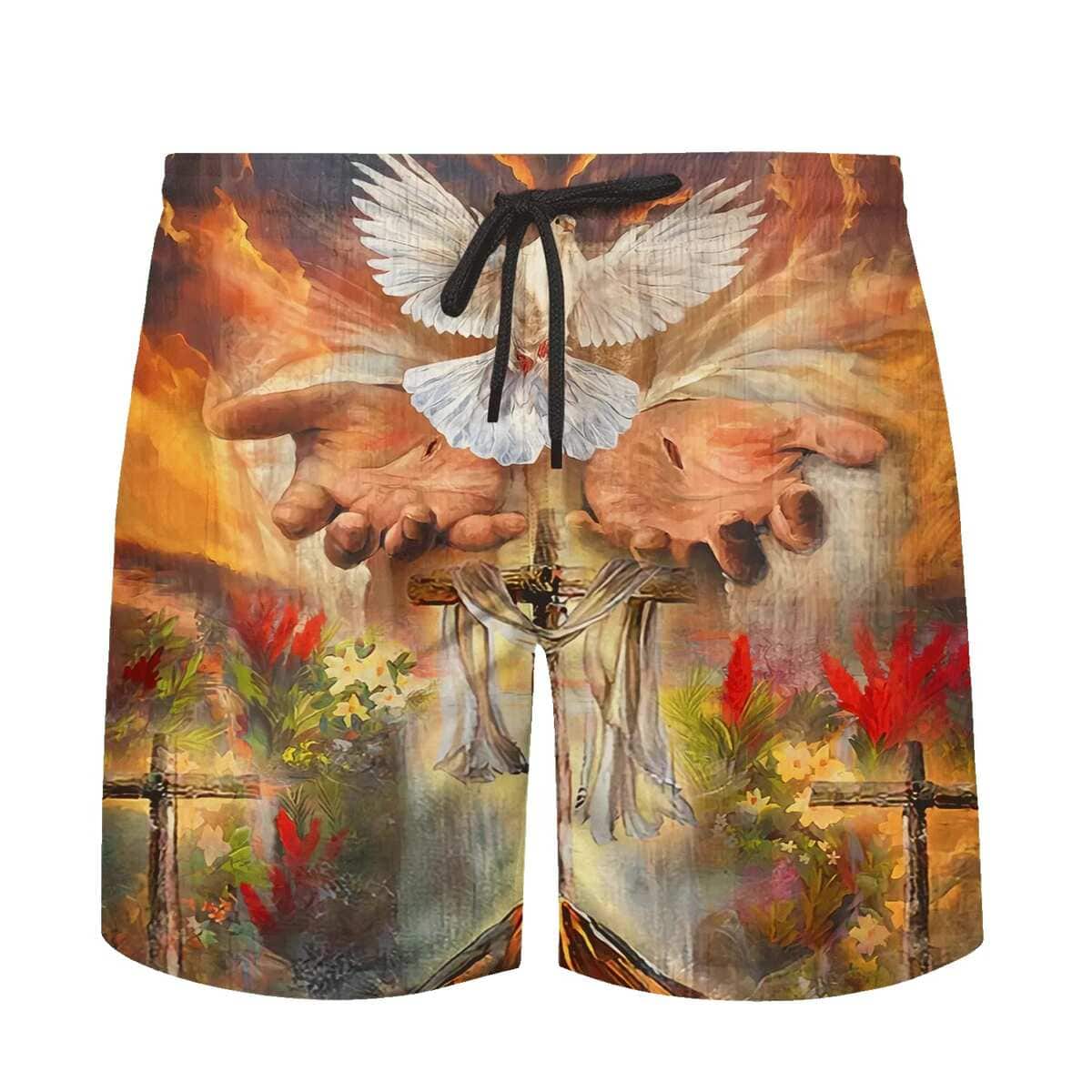 Hand Of God Holy Dove Cross Christian Summer Hawaiian Shirt Hand Of God Holy Dove Cross Christian Summer Hawaiian Shirt