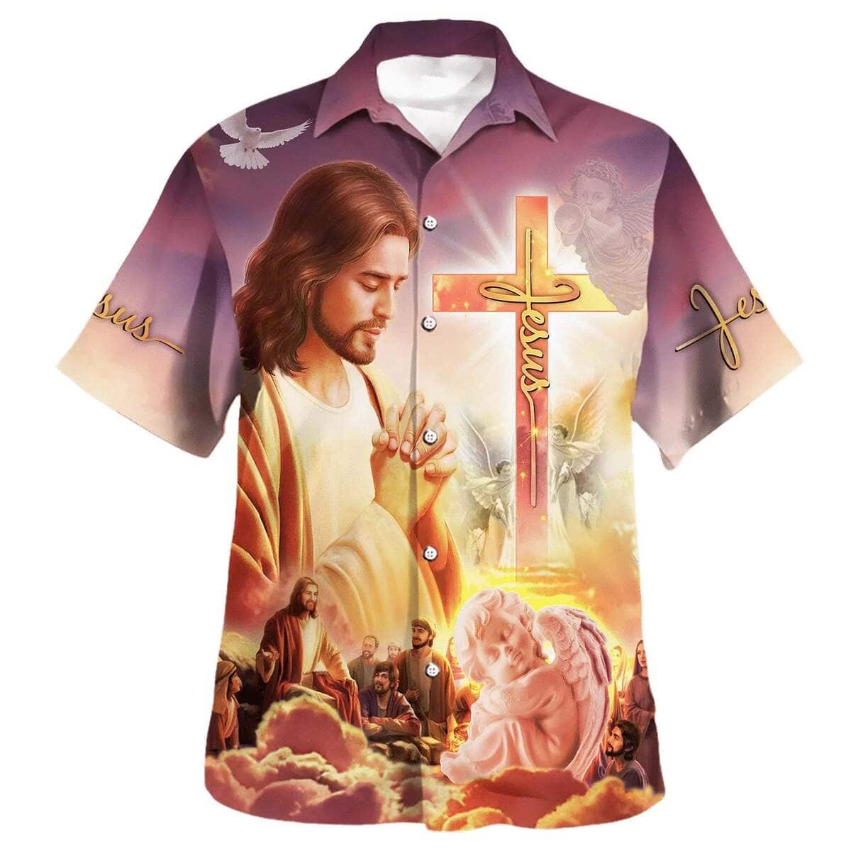 Christ With His Disciples Jesus Pray Christian Summer Hawaiian Shirt Christ With His Disciples Jesus Pray Christian Summer Hawaiian Shirt