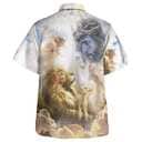 One Nation Under God Jesus Christ Lion And Lamb Christian Hawaiian Shirt