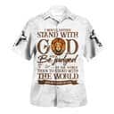 Lion I Would Rather Stand With God Christian Summer Hawaiian Shirt Lion I Would Rather Stand With God Christian Summer Hawaiian Shirt
