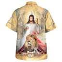 Jesus The Lion And The Lamb Christian Summer Hawaiian Shirt