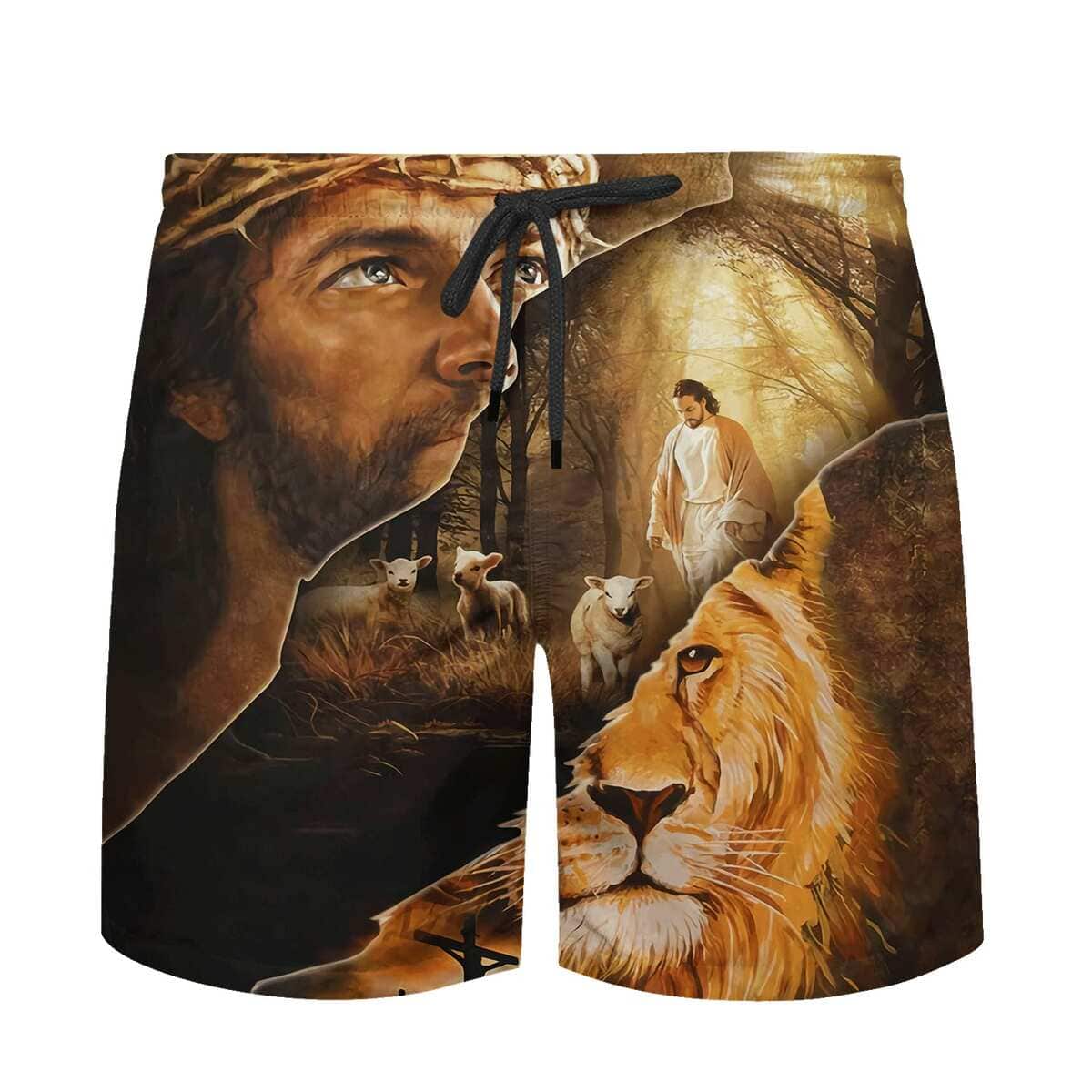 Jesus Lion Lamb Of God Christian Hawaiian Shirt Jesus Lion Lamb Of God Christian Hawaiian Shirt
