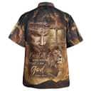Jesus Lion Cross Be Still And Know That I Am God Christian Hawaiian Shirt