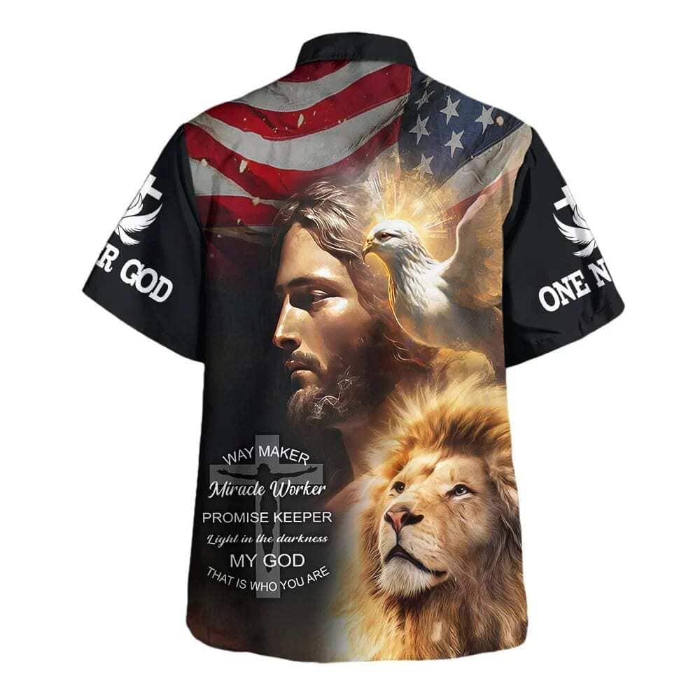 Jesus Christ Lion Way Maker Miracle Worker Christian Bible Verse Hawaiian Shirt Jesus Christ Lion Way Maker Miracle Worker Christian Bible Verse Hawaiian Shirt