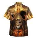 Jesus And Lion Of Judah Christian Hawaiian Shirt
