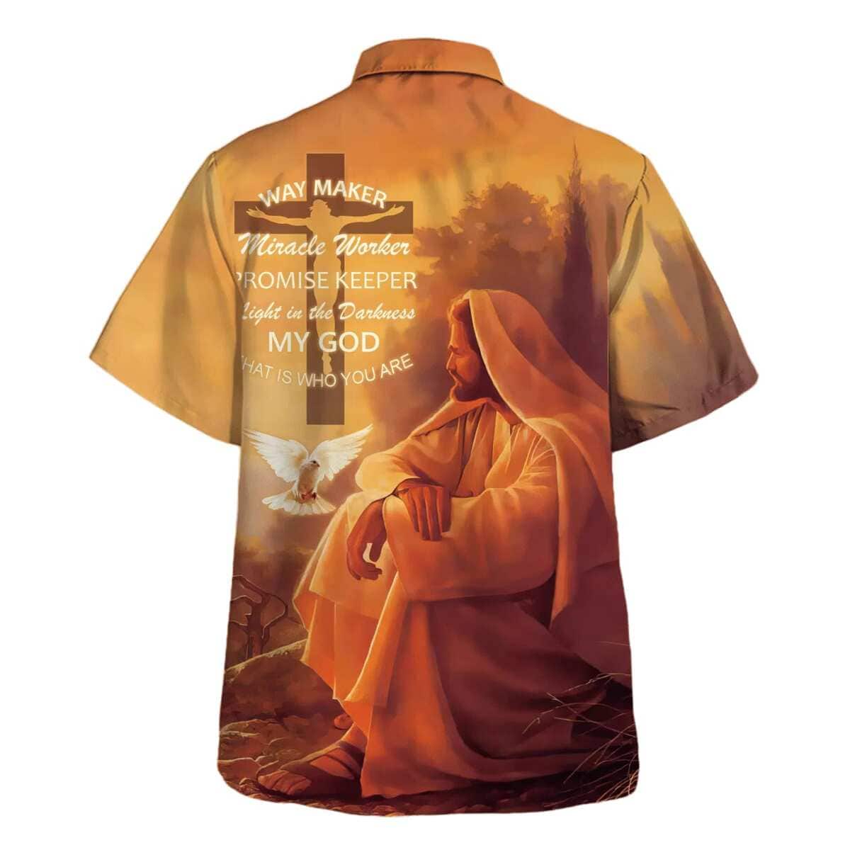 Way Marker Miracle Worker Promise Keeper Light In The Darkness My God Christian Hawaiian Shirt