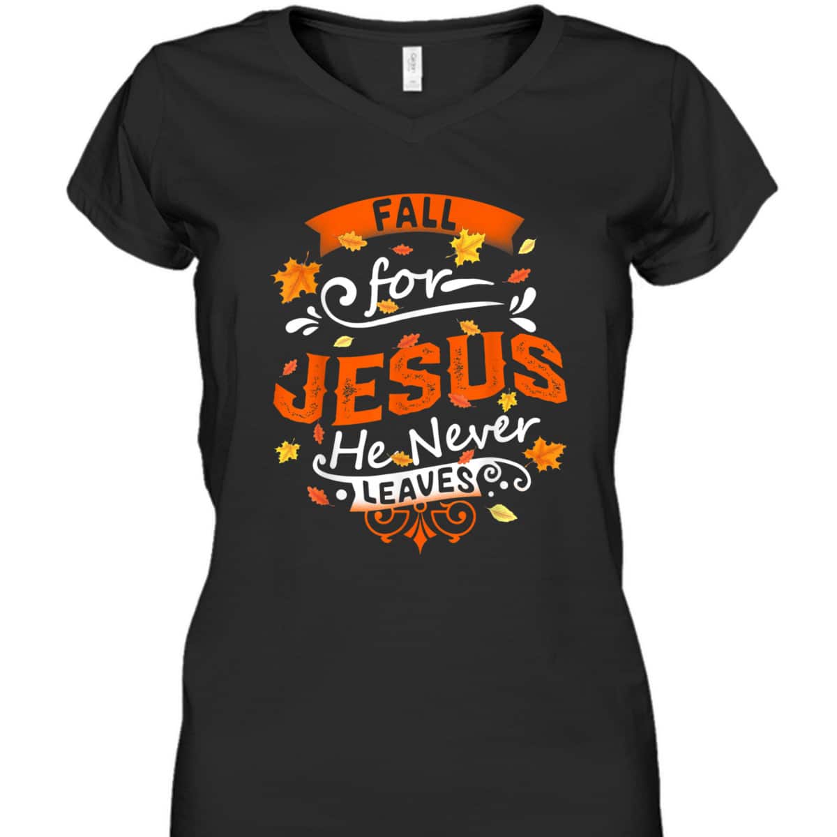 Fall For Jesus He Never Leaves Christian Faith Jesus Vintage Thanksgiving Halloween T-Shirt Fall For Jesus He Never Leaves Christian Faith Jesus Vintage Thanksgiving Halloween T-Shirt