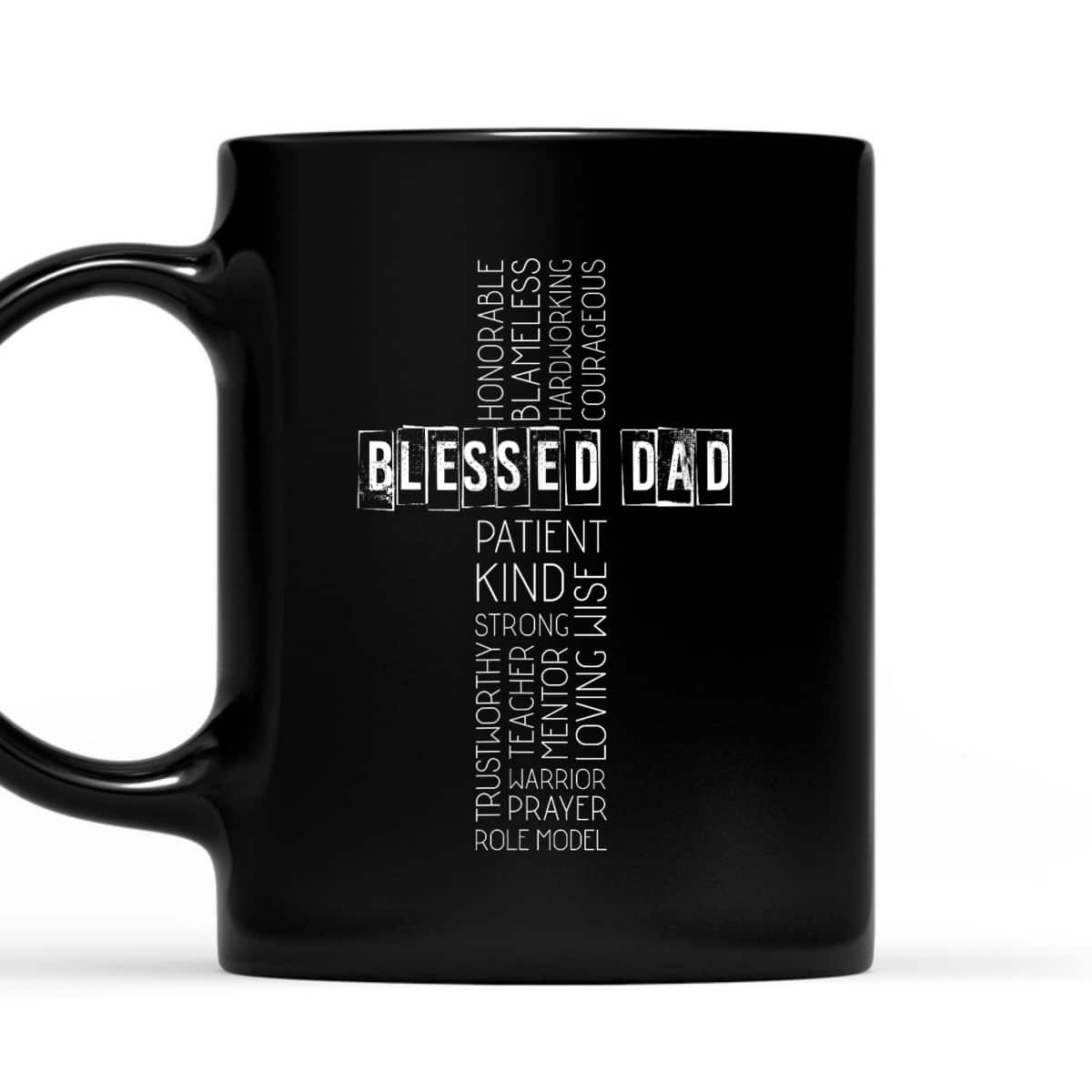 Christian Blessed Dad Cross Fathers Day T-Shirt Christian Blessed Dad Cross Fathers Day T-Shirt