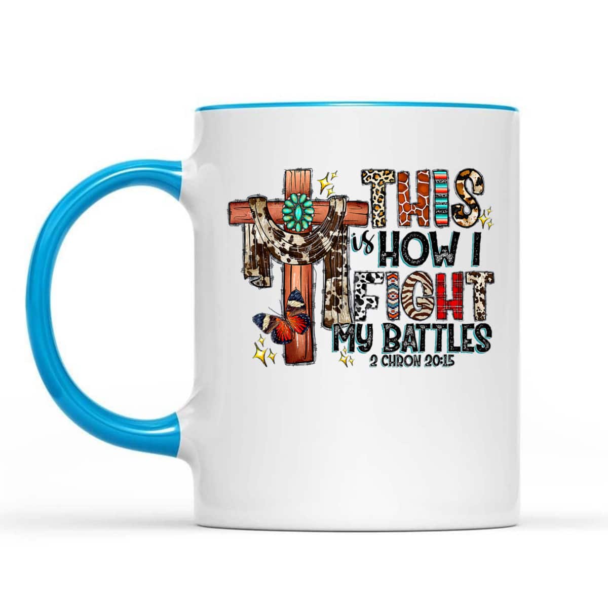 Western Leopard This Is How I Fight My Battles Christian Bible Verse T-Shirt