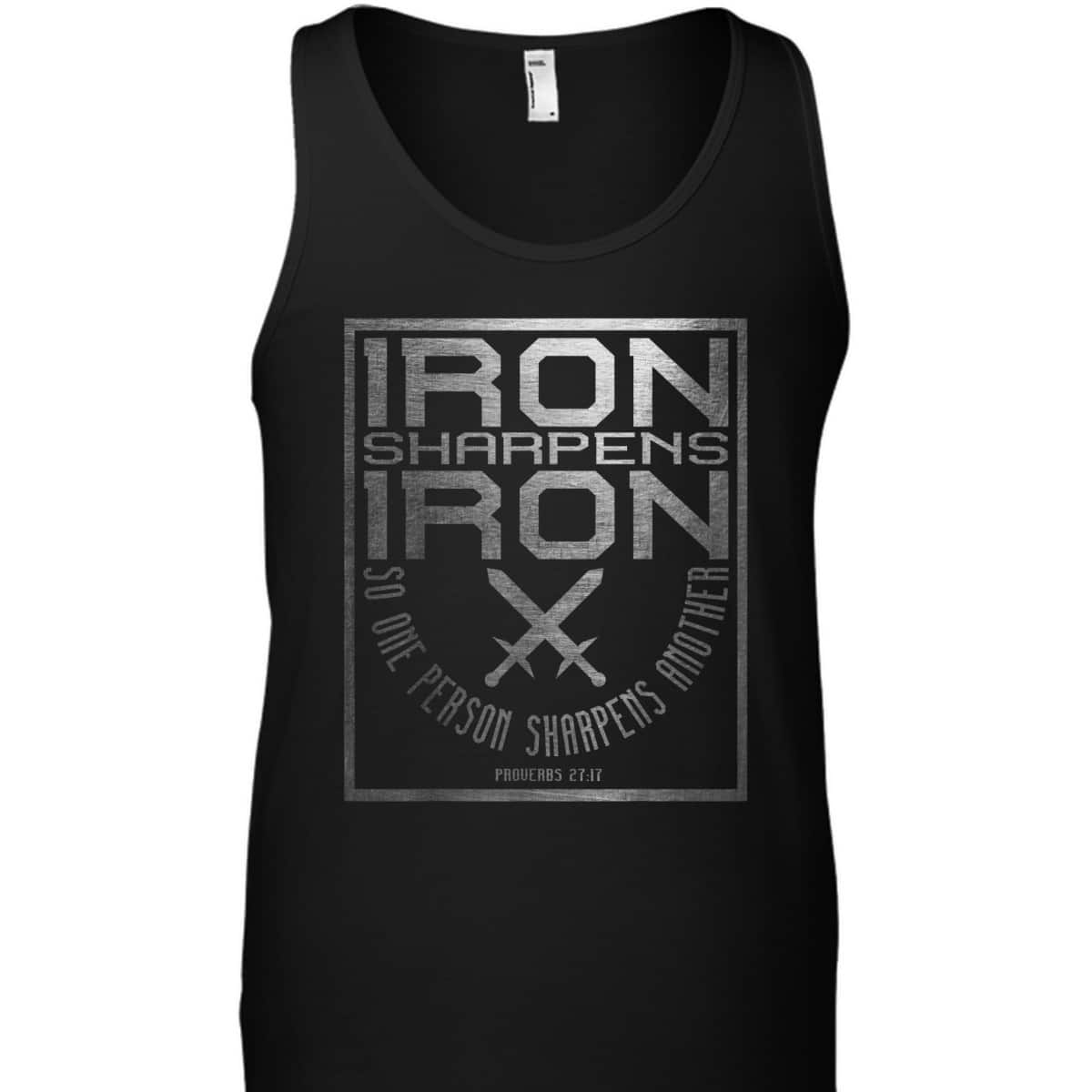 Iron Sharpens Iron Holy Christian Bible Verse T-Shirt Iron Sharpens Iron Holy Christian Bible Verse T-Shirt