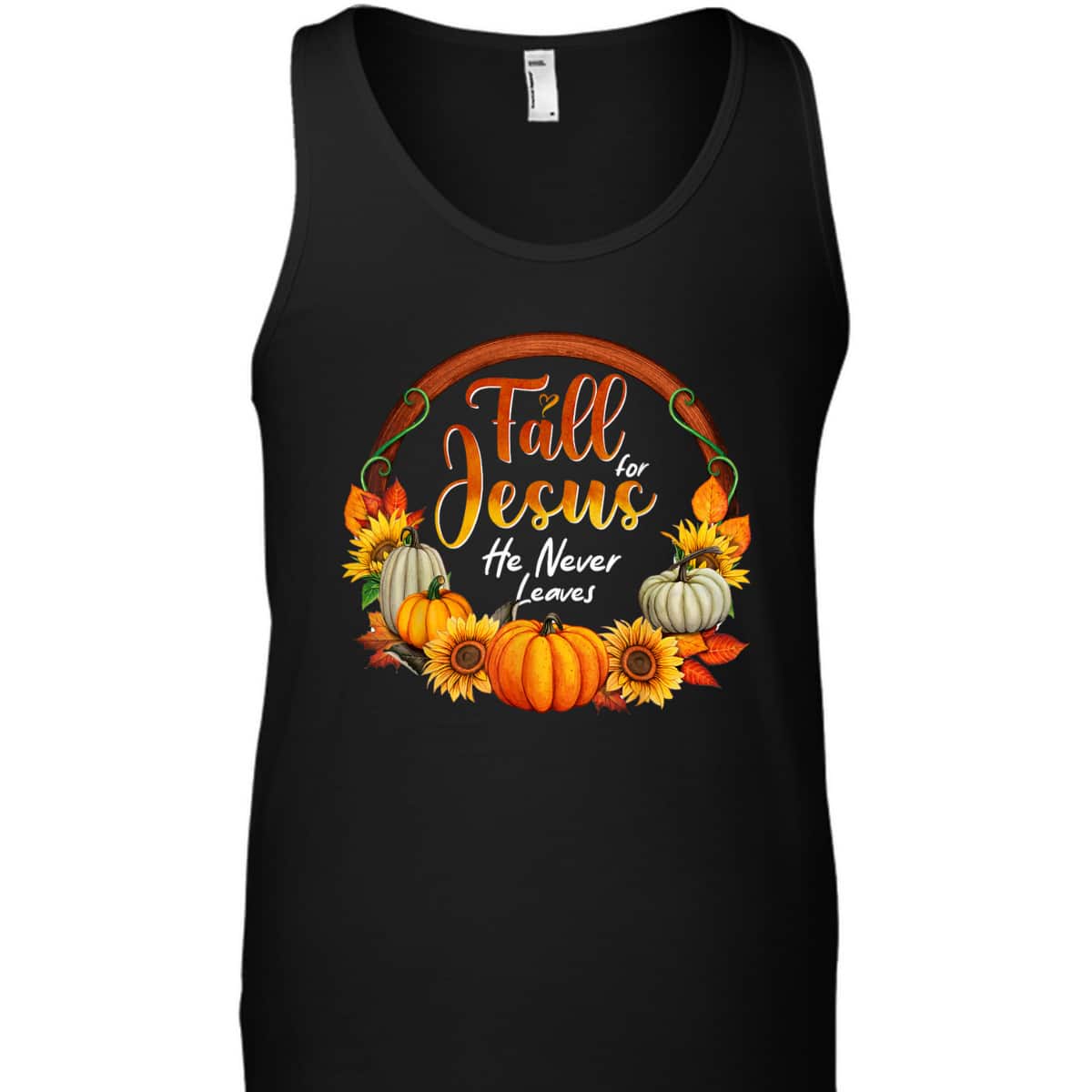 Fall For Jesus He Never Leaves Christian Faith Jesus Lover Thanksgiving Halloween T-Shirt Fall For Jesus He Never Leaves Christian Faith Jesus Lover Thanksgiving Halloween T-Shirt